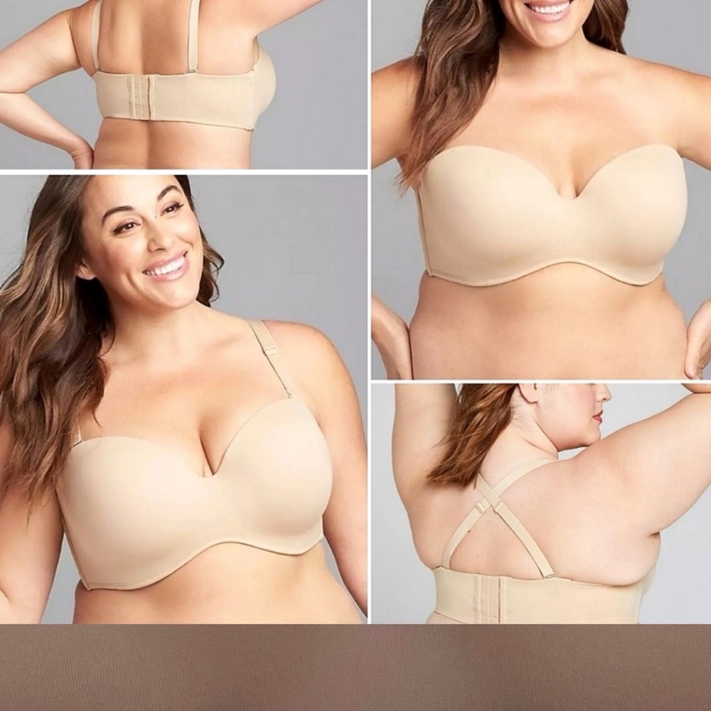 CACIQUE Smooth Boost Strapless Multi-Way Convertible Bra